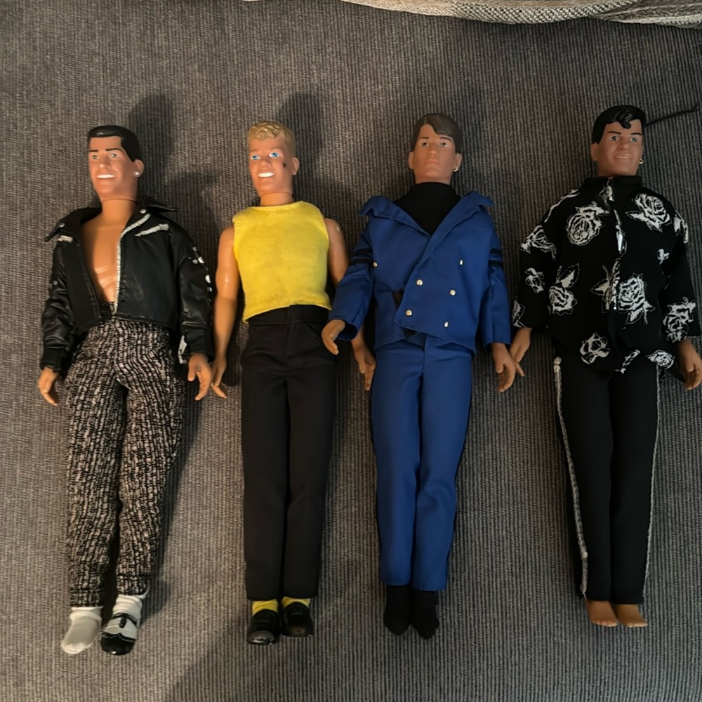 New kids on the block dolls (missing Donnie) sold as is